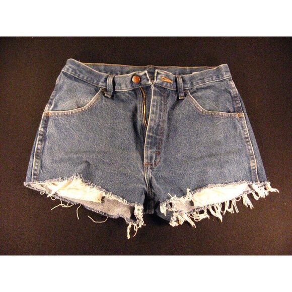 Rustler Pants - Rustler Womens CUTOFF JEANS SHORTS 32 x 34 Blue Daisy Dukes Cowgirl